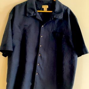 Big Mens XXL Panama Jack Casual Button Up Shirt Short Sleeve